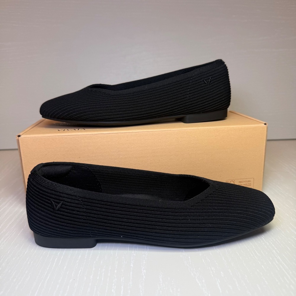 VIVAIA Margot 2.0 Square Toe Flats Black | EU 35 / US 5 - Picture 7 of 10